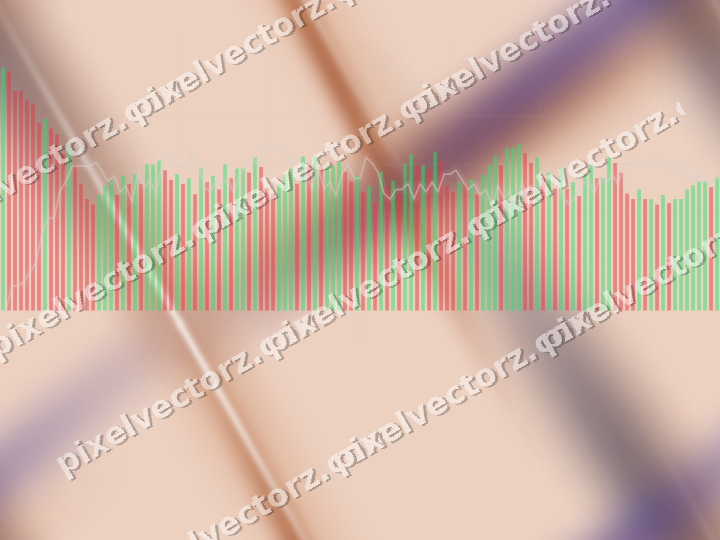 Nahtloser Pastell Diagramm Hintergrund in Orange und Blau
