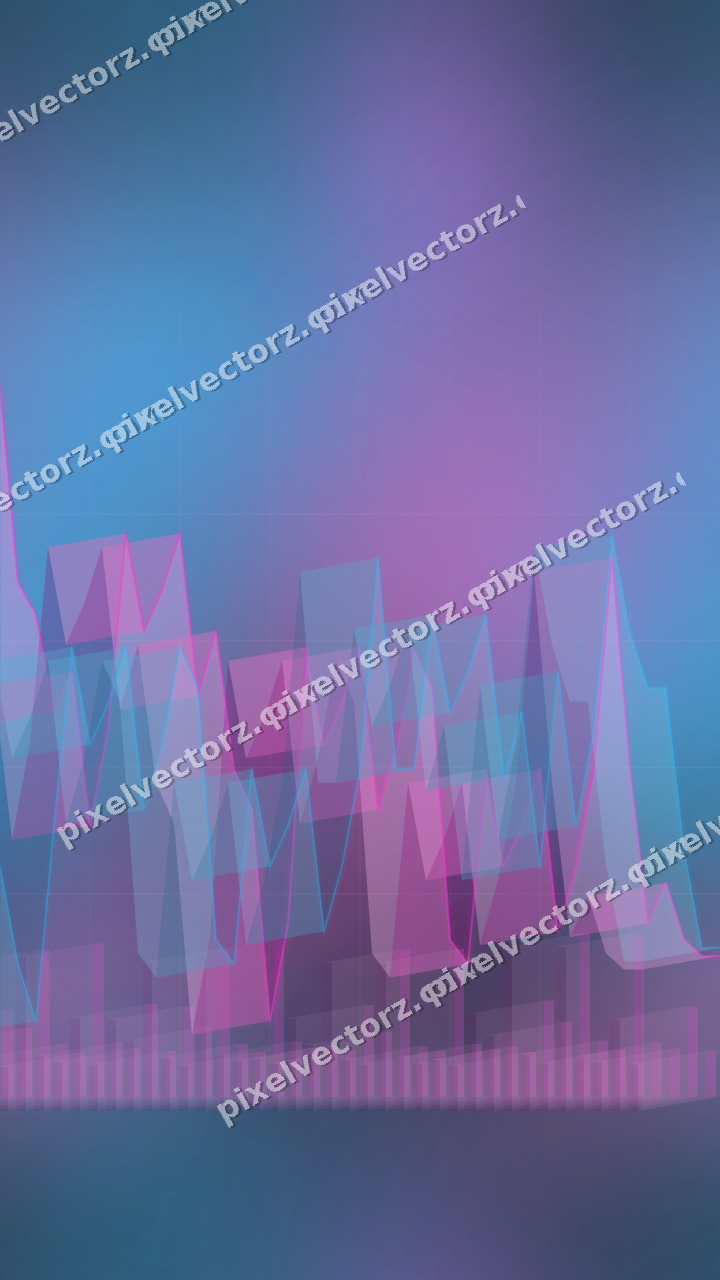 Nahtloser Neon Diagramm Hintergrund in Magenta und Violett