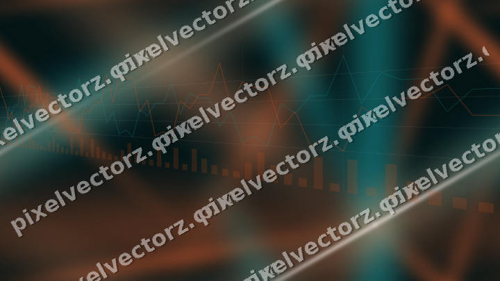 Nahtloser Neon Diagramm Hintergrund in Orange und Petrol