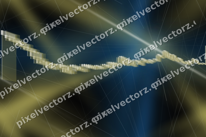 Nahtloser Neon Diagramm Hintergrund in Blau und Gelb