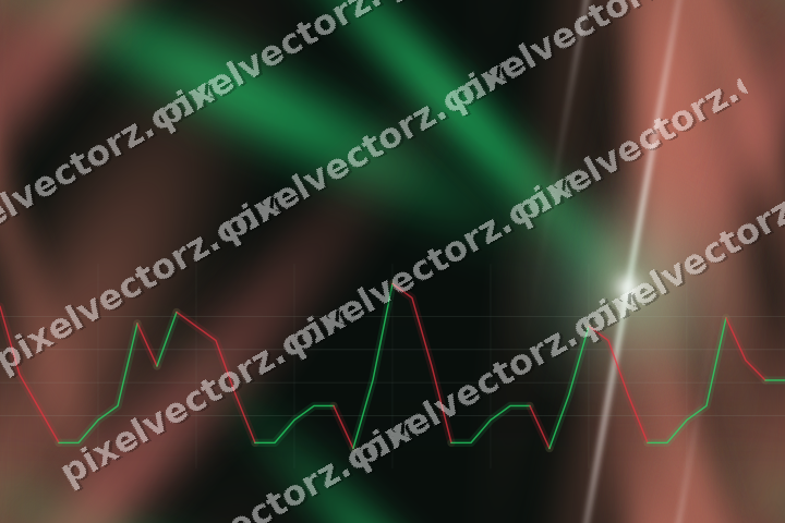 Nahtloser Neon Diagramm Hintergrund in Grün und Rot