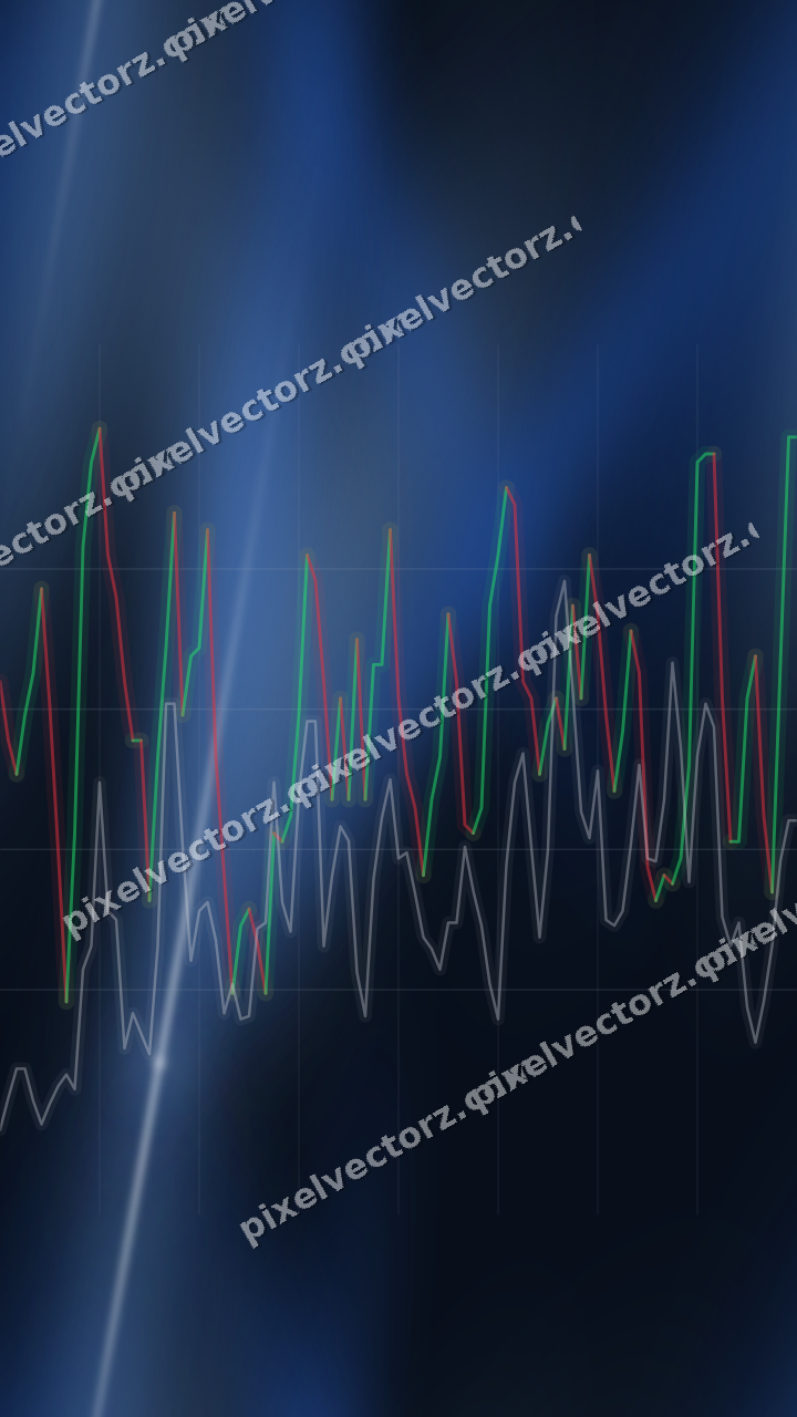 Nahtloser Neon Diagramm Hintergrund in Blau