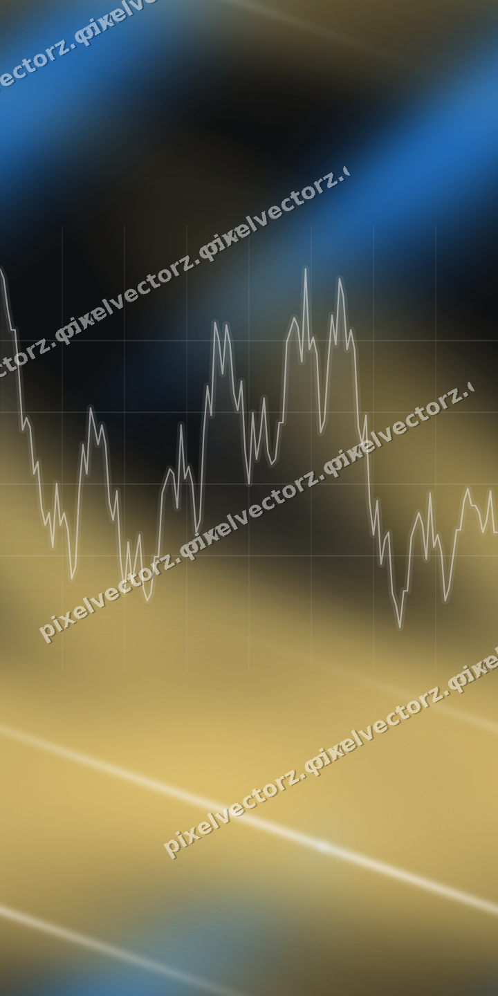 Nahtloser Neon Diagramm Hintergrund in Blau und Bernstein