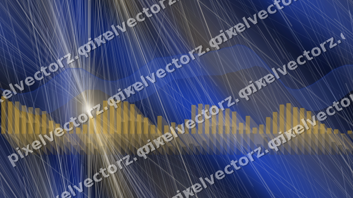 Nahtloser Neon Diagramm Hintergrund in Bernstein und Blau