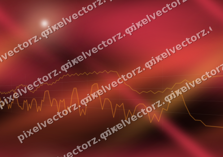 Nahtloser Neon Diagramm Hintergrund in Orange und Bernstein