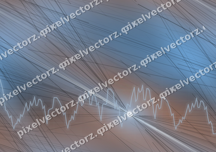 Nahtloser Neon Diagramm Hintergrund in Blau und Orange