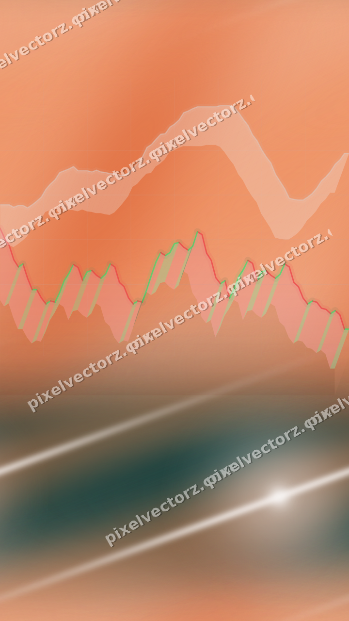 Nahtloser Pastell Diagramm Hintergrund in Orange und Petrol