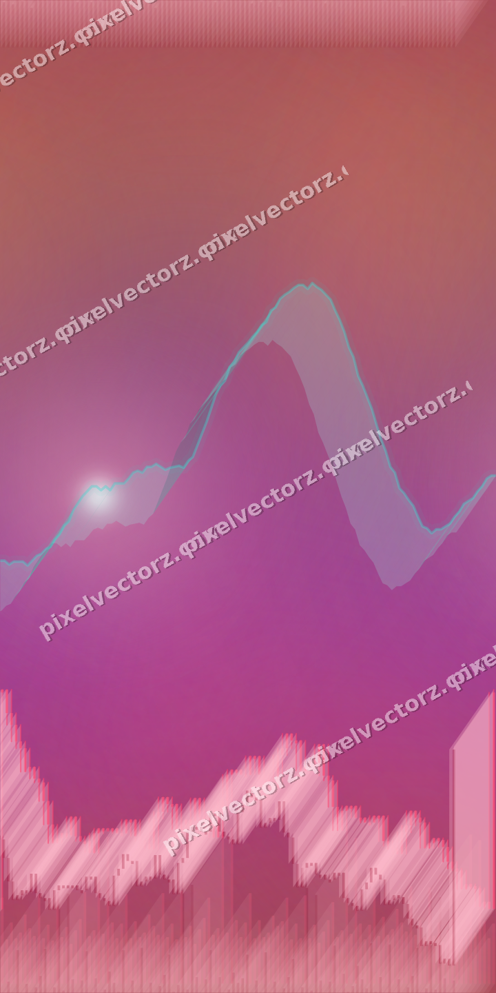 Nahtloser Neon Diagramm Hintergrund in Rosa und Bernstein