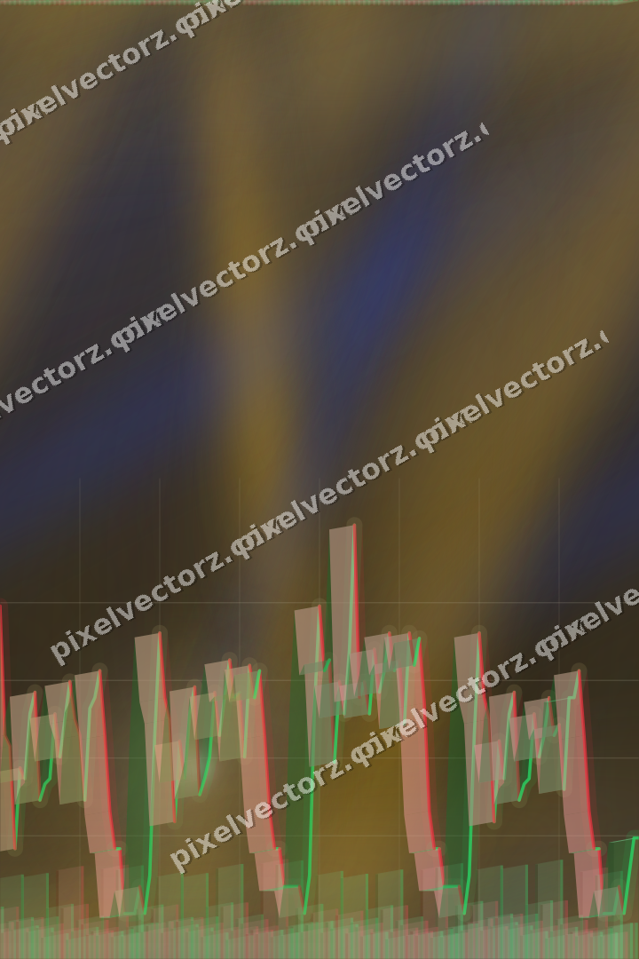 Nahtloser Neon Diagramm Hintergrund in Bernstein und Blau