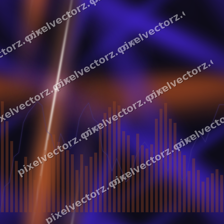 Nahtloser Neon Diagramm Hintergrund in Orange und Blau