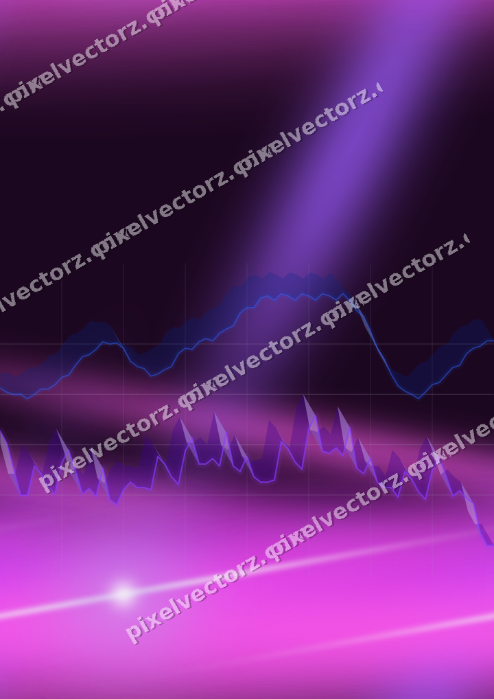 Nahtloser Neon Diagramm Hintergrund in Violett und Blau