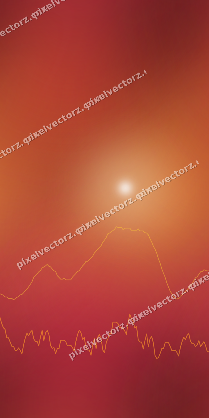 Nahtloser Neon Diagramm Hintergrund in Orange und Bernstein