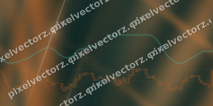 Nahtloser Neon Diagramm Hintergrund in Orange und Petrol