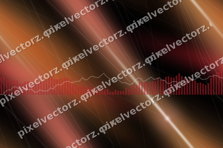 Nahtloser Neon Diagramm Hintergrund in Rot und Bernstein