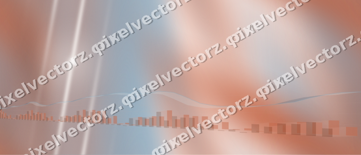 Nahtloser Pastell Diagramm Hintergrund in Orange und Türkis