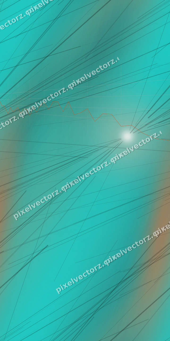 Nahtloser Neon Diagramm Hintergrund in Orange und Petrol