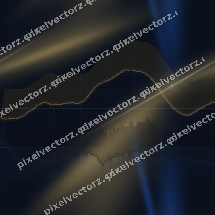 Nahtloser Neon Diagramm Hintergrund in Blau und Bernstein