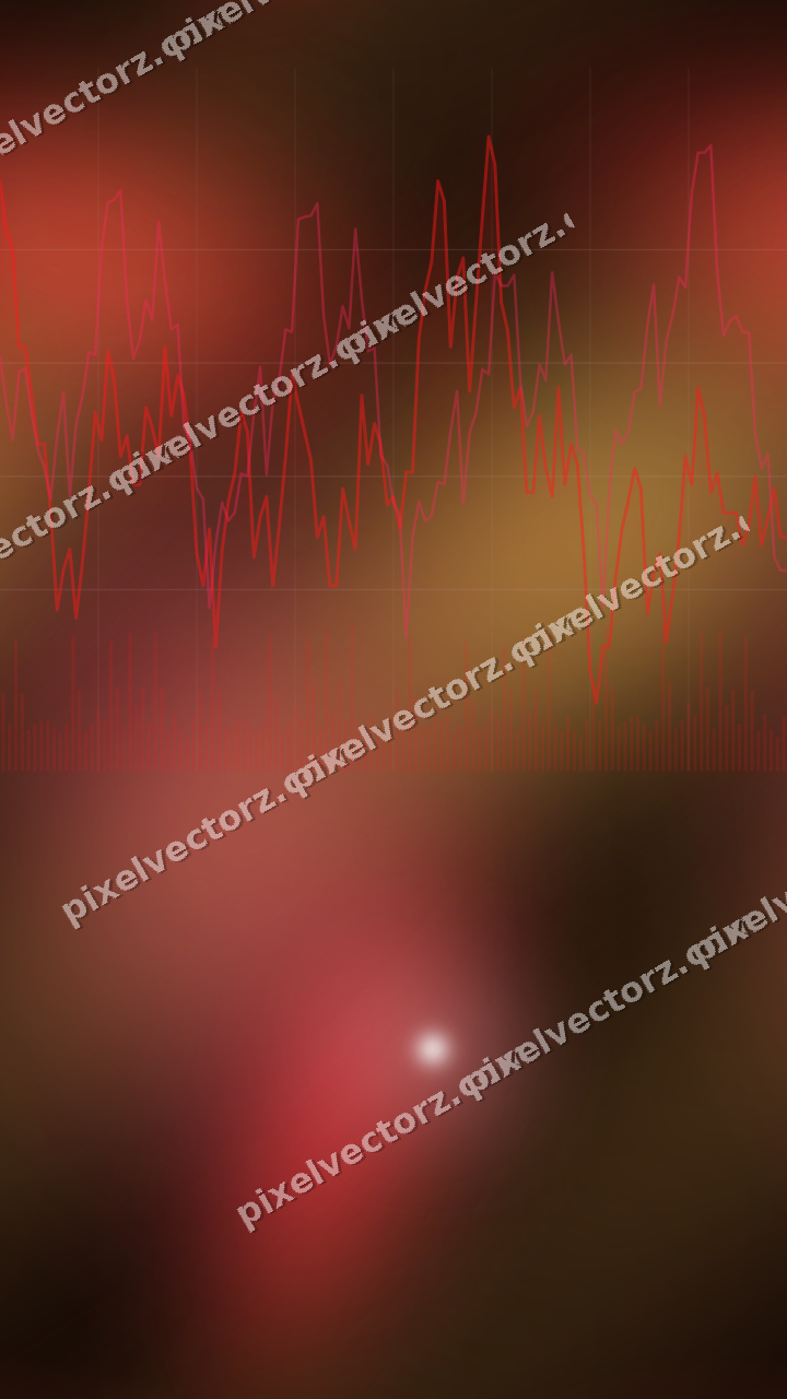 Nahtloser Neon Diagramm Hintergrund in Rot und Orange