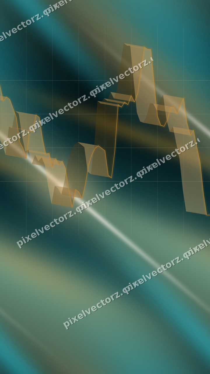 Nahtloser Neon Diagramm Hintergrund in Bernstein und Petrol