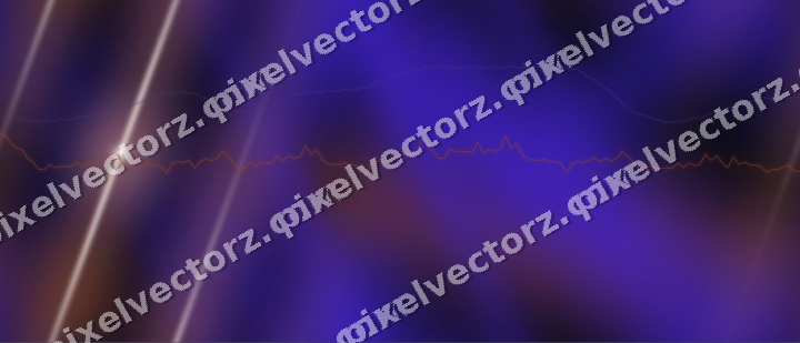 Nahtloser Neon Diagramm Hintergrund in Orange und Blau