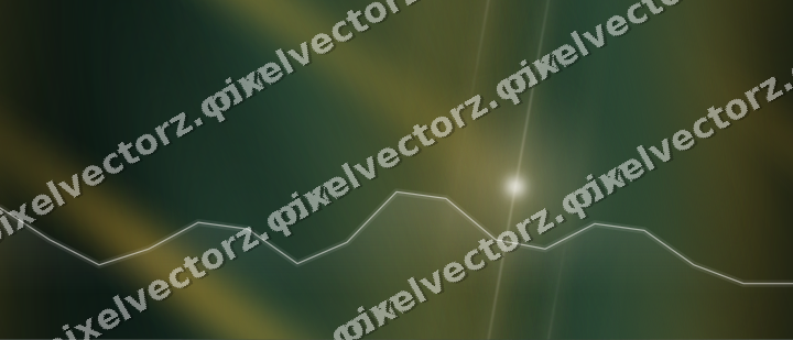 Nahtloser Neon Diagramm Hintergrund in Bernstein und Dunkelgrün