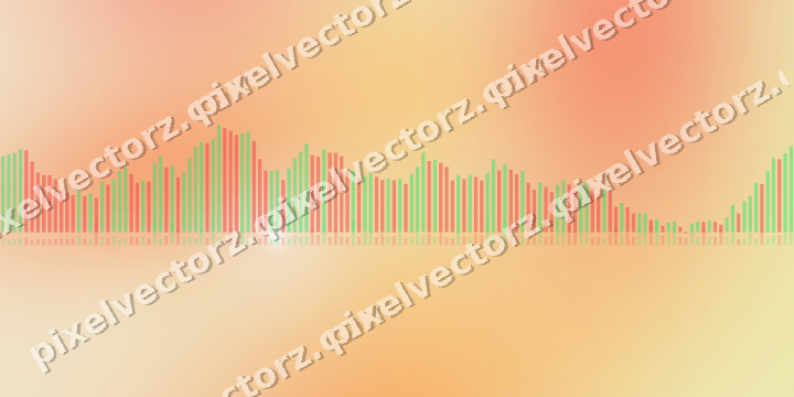 Zarter Pastell Diagramm Hintergrund in Rot und Orange