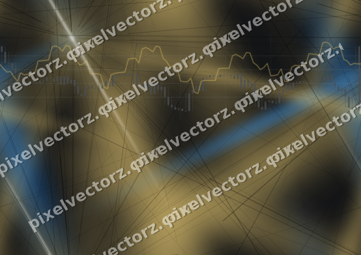 Nahtloser Neon Diagramm Hintergrund in Blau und Bernstein