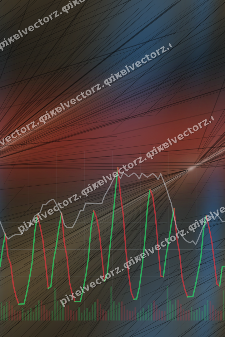 Nahtloser Neon Diagramm Hintergrund in Blau und Rot