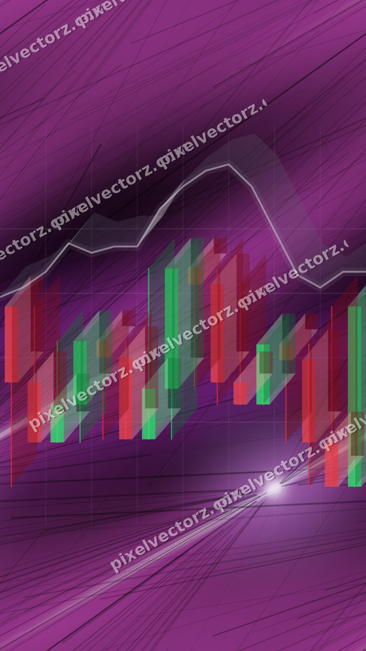 Nahtloser Neon Diagramm Hintergrund in Violett und Blau
