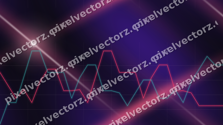 Nahtloser Neon Diagramm Hintergrund in Rosa und Bernstein