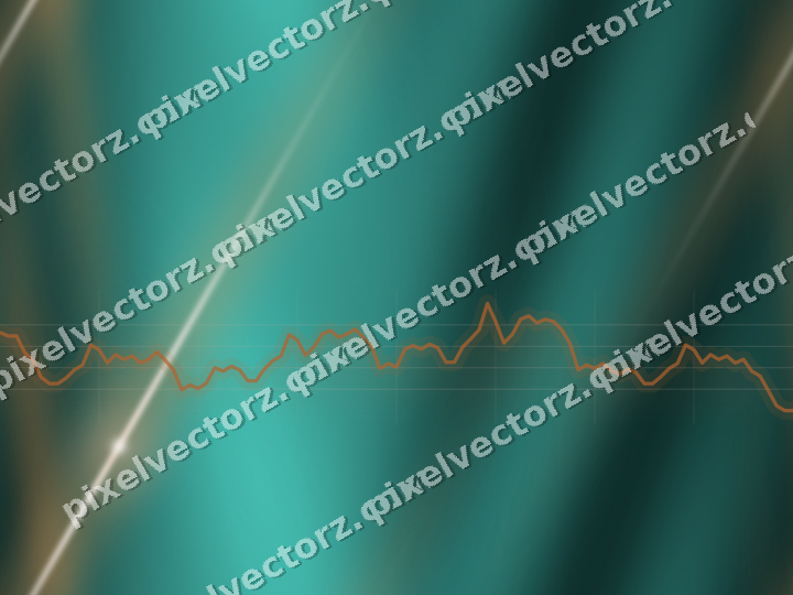 Nahtloser Neon Diagramm Hintergrund in Orange und Petrol