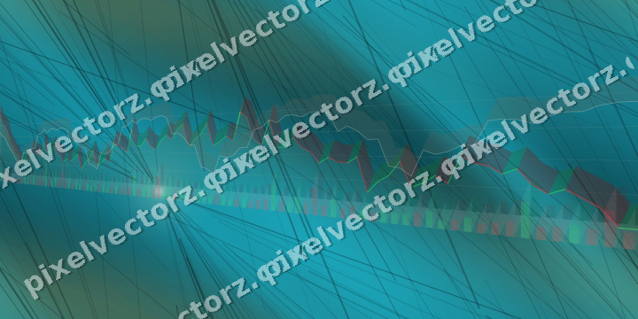 Nahtloser Neon Diagramm Hintergrund in Bernstein und Petrol