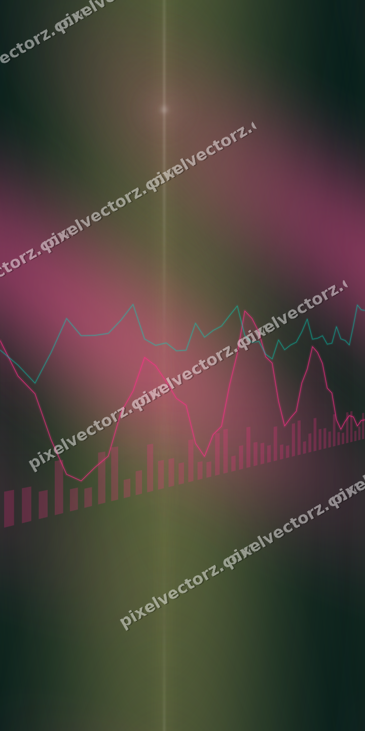 Nahtloser Neon Diagramm Hintergrund in Rosa und Orange
