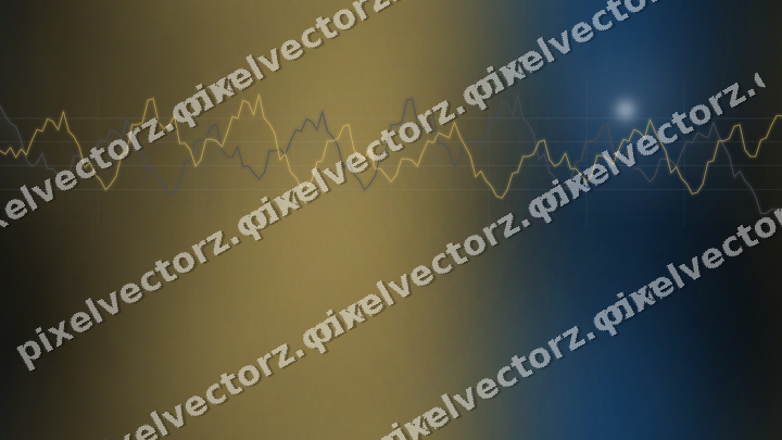 Nahtloser Neon Diagramm Hintergrund in Blau und Bernstein