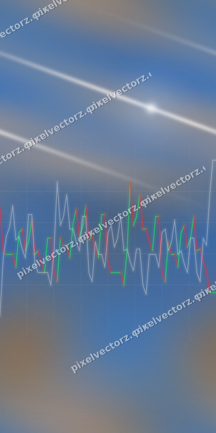 Nahtloser Neon Diagramm Hintergrund in Blau und Orange