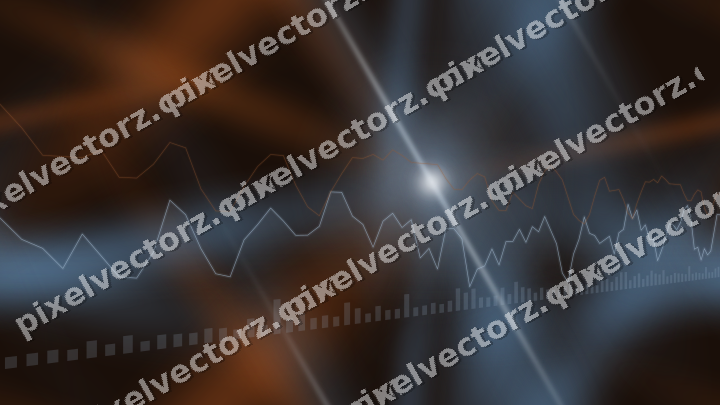 Nahtloser Neon Diagramm Hintergrund in Blau und Orange
