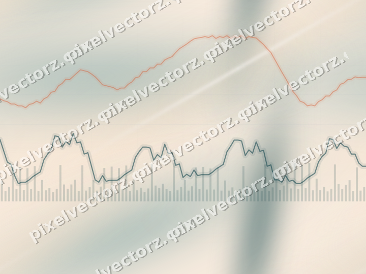 Nahtloser Pastell Diagramm Hintergrund in Dunkelpetrol und Orange