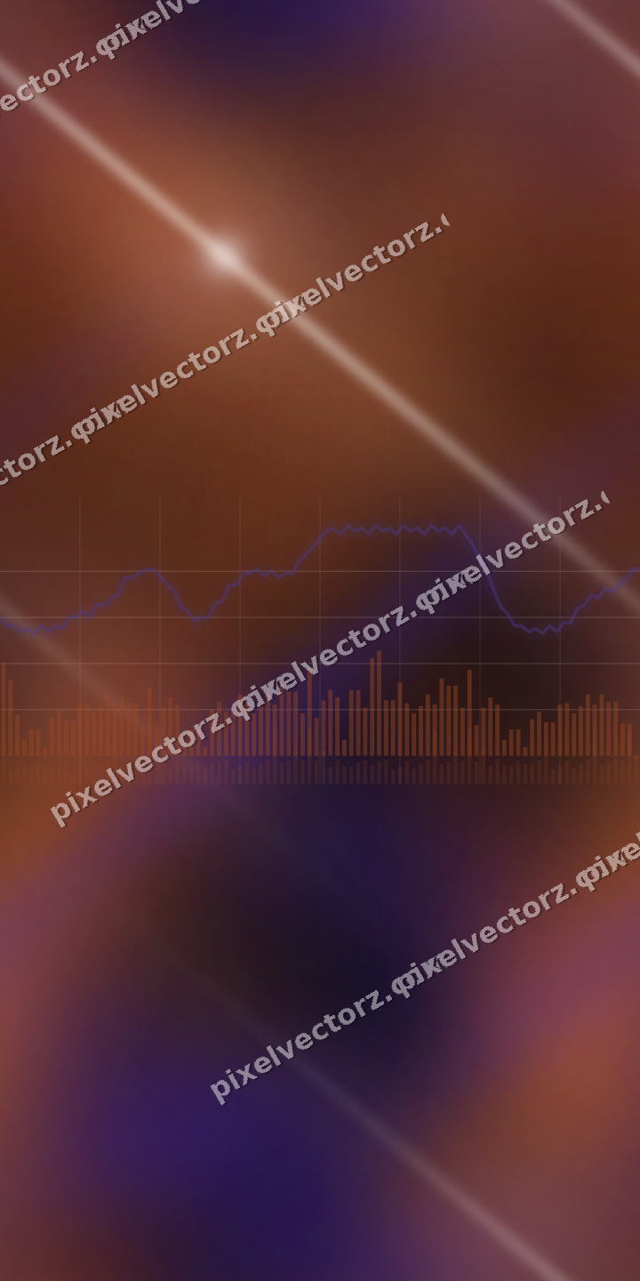 Nahtloser Neon Diagramm Hintergrund in Orange und Blau