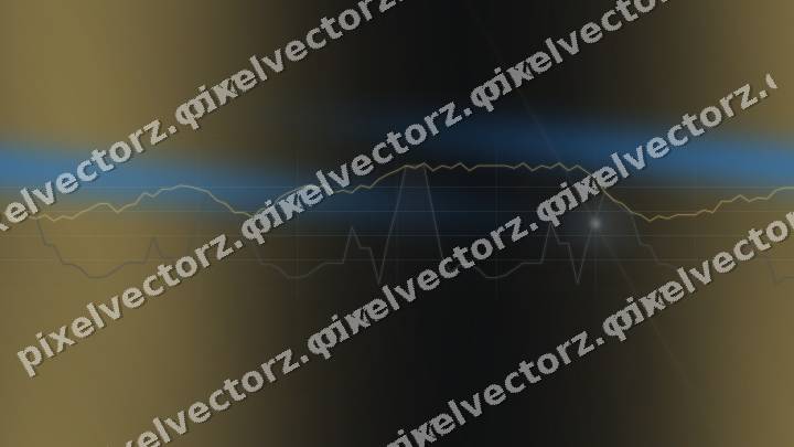 Nahtloser Neon Diagramm Hintergrund in Blau und Bernstein