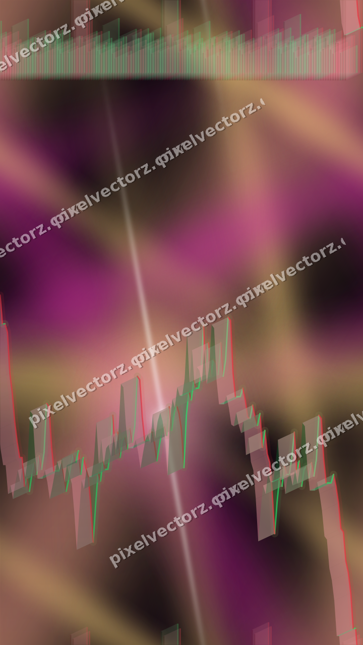 Nahtloser Neon Diagramm Hintergrund in Magenta und Bernstein