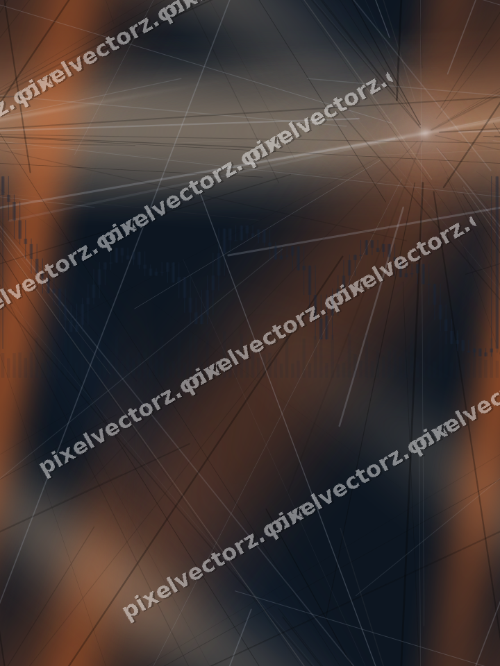 Nahtloser Neon Diagramm Hintergrund in Dunkelblau und Orange