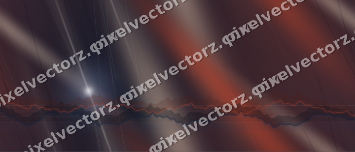 Nahtloser Neon Diagramm Hintergrund in Dunkelblau und Rot
