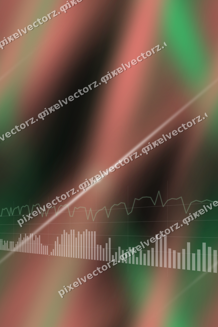 Nahtloser Neon Diagramm Hintergrund in Grün und Rot