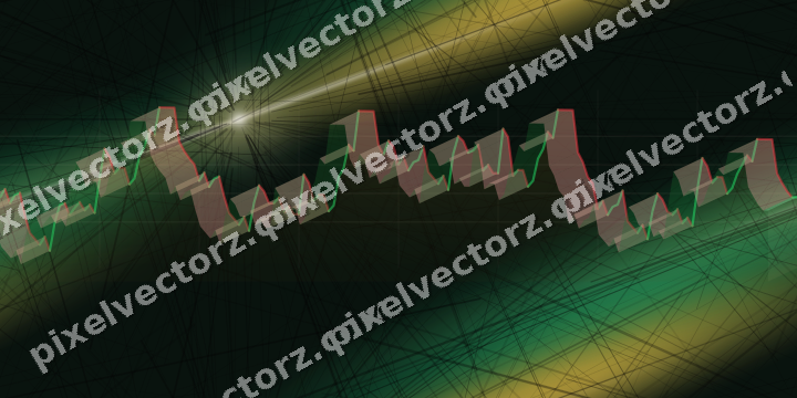 Nahtloser Neon Diagramm Hintergrund in Bernstein und Grün