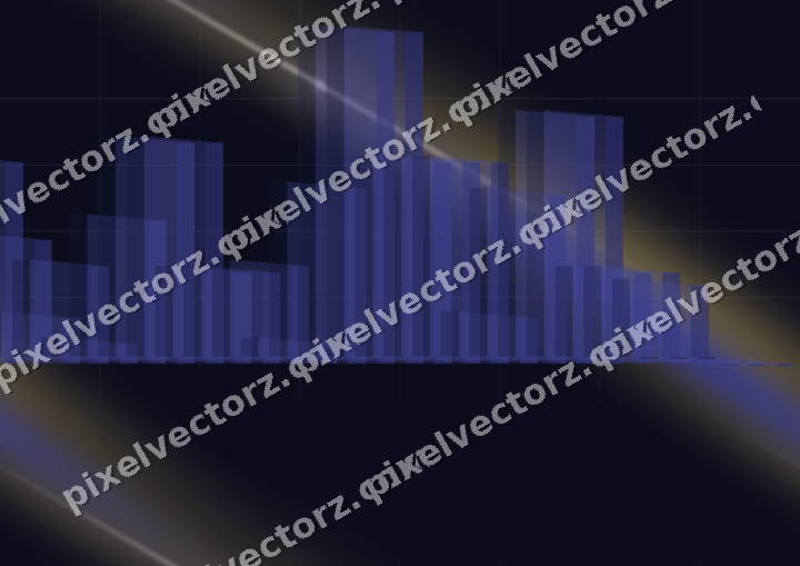 Nahtloser Neon Diagramm Hintergrund in Blau und Bernstein
