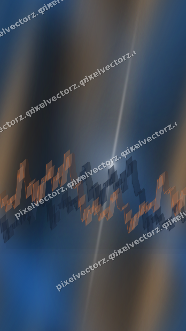 Nahtloser Neon Diagramm Hintergrund in Blau und Orange