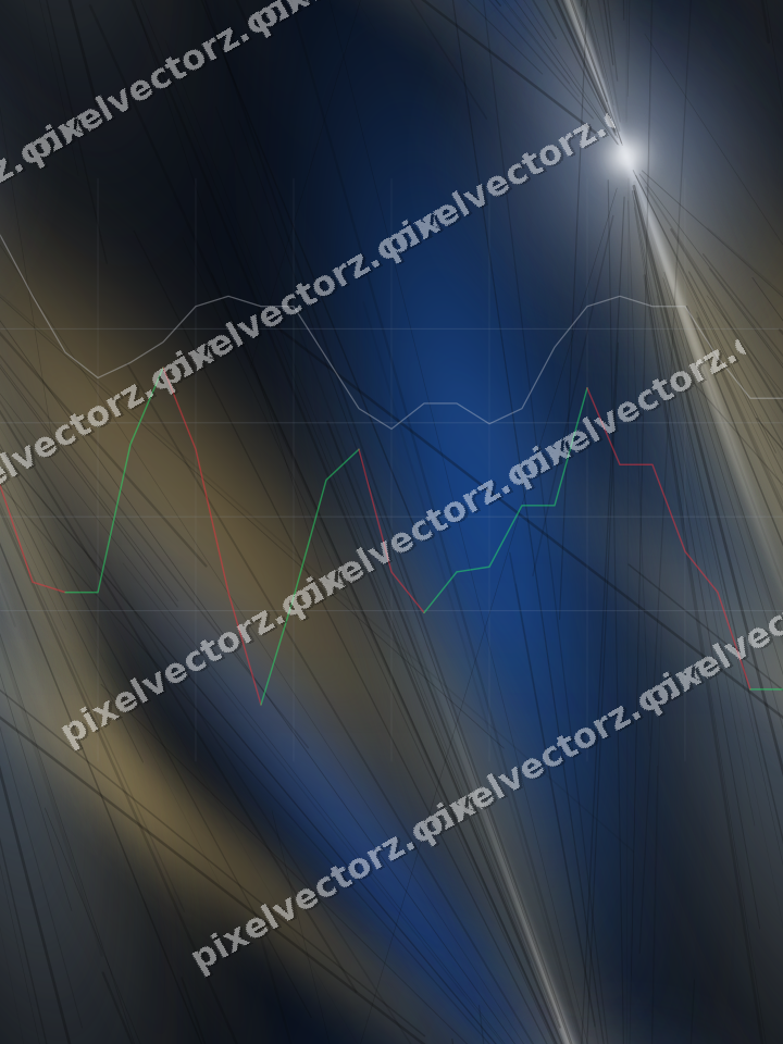 Nahtloser Neon Diagramm Hintergrund in Blau und Bernstein