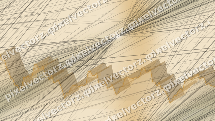 Nahtloser Pastell Diagramm Hintergrund in Bernstein und Dunkelpetrol