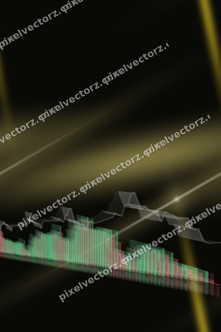 Nahtloser Neon Diagramm Hintergrund in Bernstein und Gelb