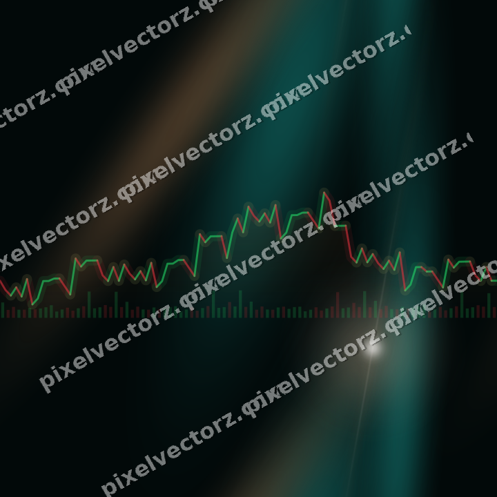 Nahtloser Neon Diagramm Hintergrund in Orange und Petrol